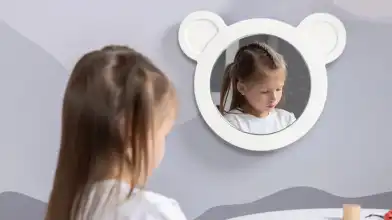 Зеркало Мишка, цвет Белый фото - 5 - превью