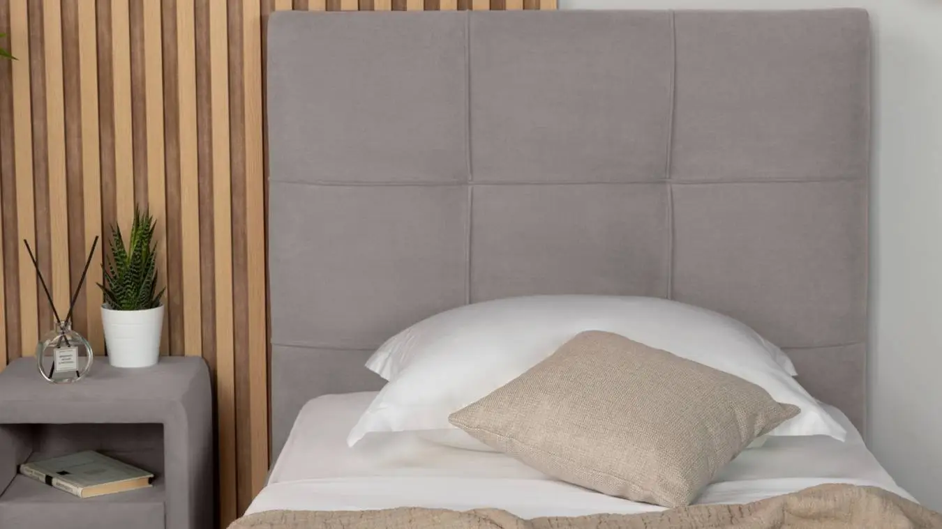 Мягкая кровать Elisa с прямоугольной стяжкой изголовья Askona фотография товара - 4 - большое изображение